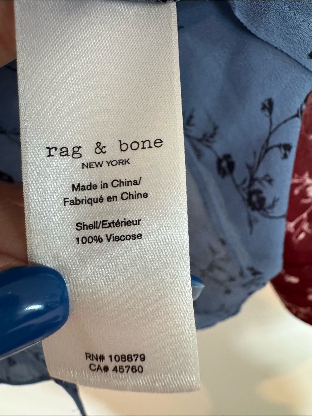 Rag & Bone Wyatt Floral Patchwork Western Shirt XS - Picture 7 of 8
